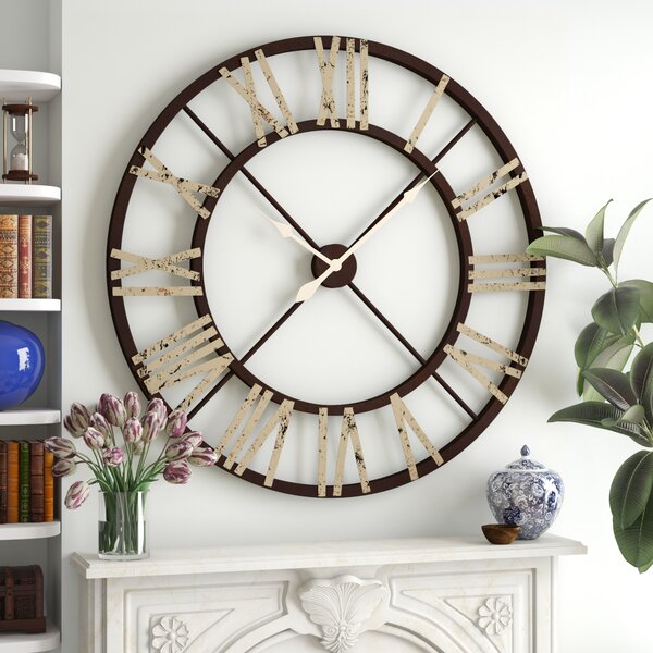 Williston Forge Oversized 48" Wall Clock & Reviews | Wayfair